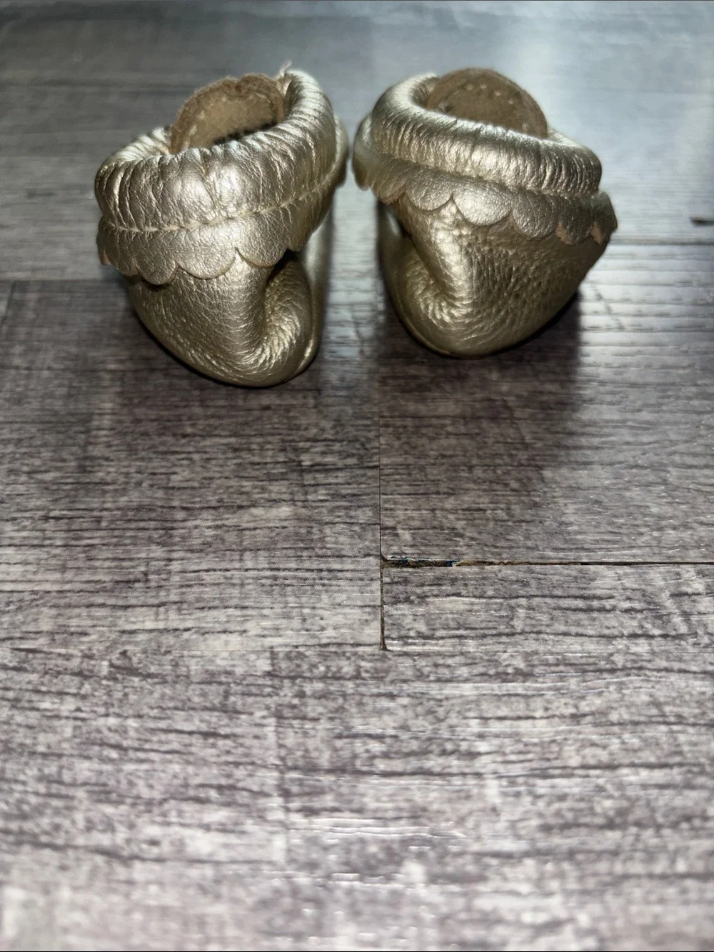 Freshly Picked Platinum Mary Jane Baby Shoe